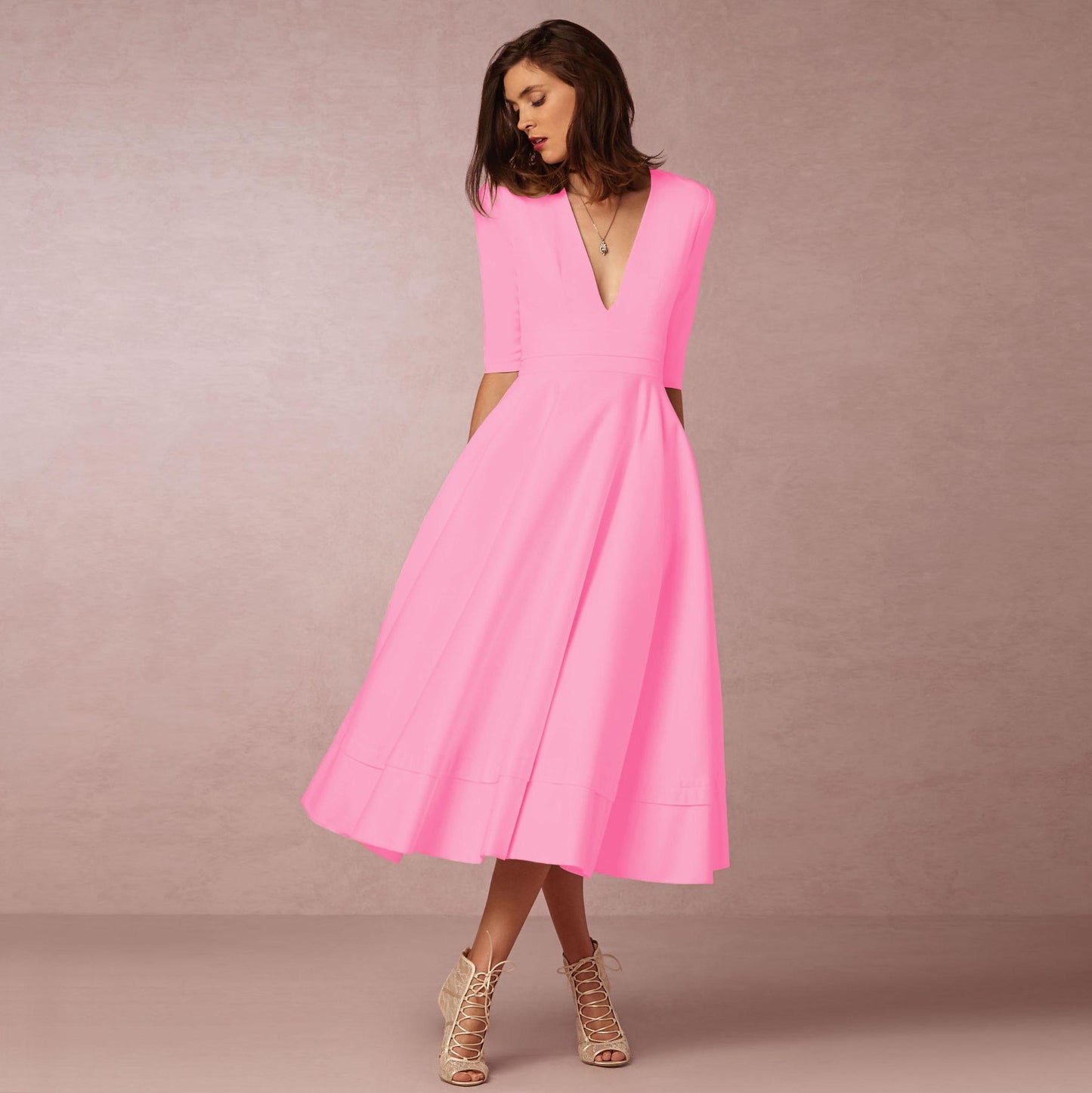 V-neck Dress