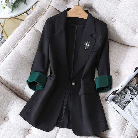 Thin Three-quarter Sleeves Suit