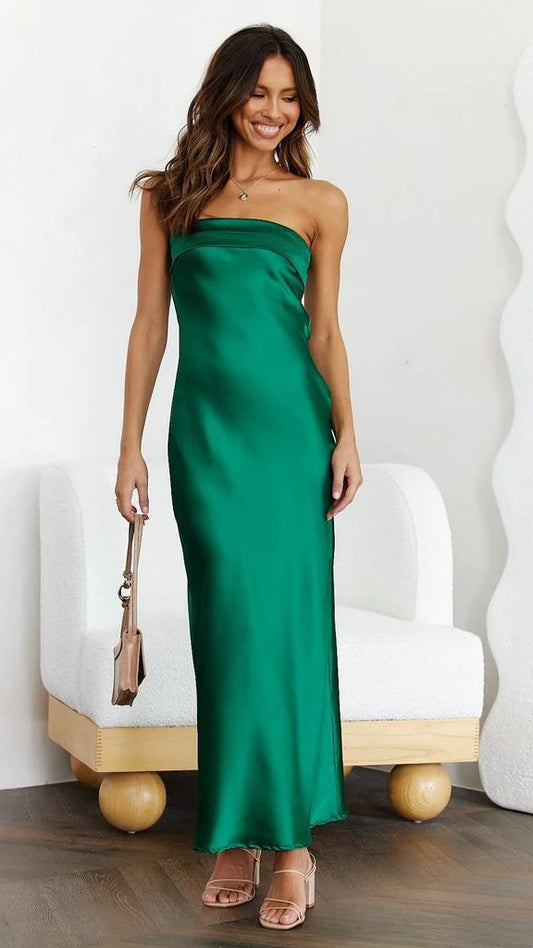 Tube Top Long Dress