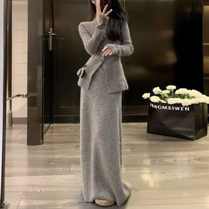 Slim Fit Knitted Sweater Suit