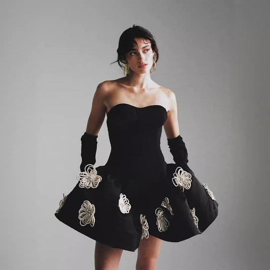 Tube Top PettiskirtFlower Bandage One-piece Dress
