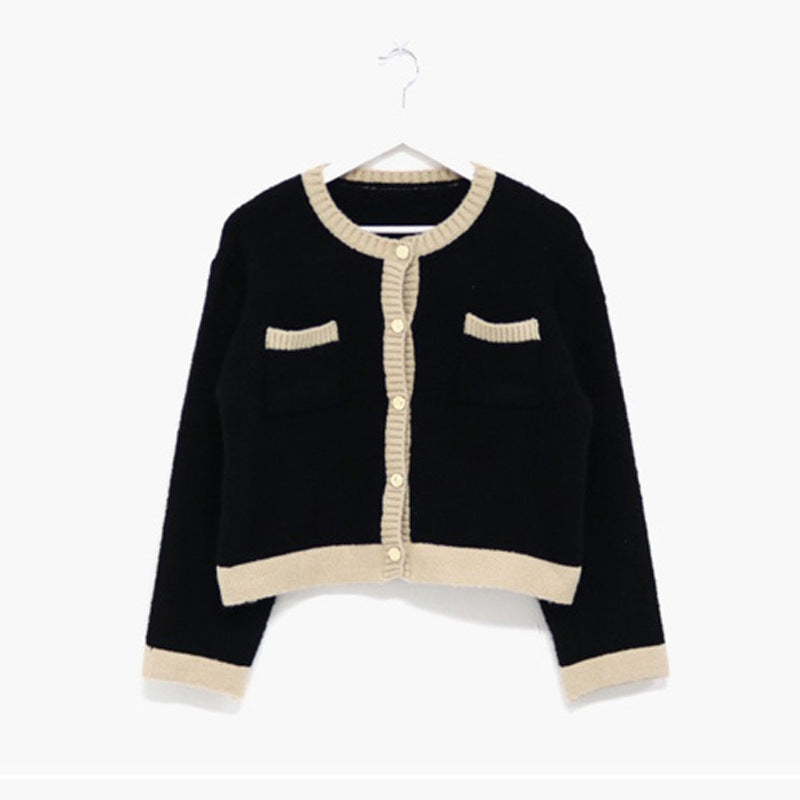 Retro Elegant Round Neck Sweater