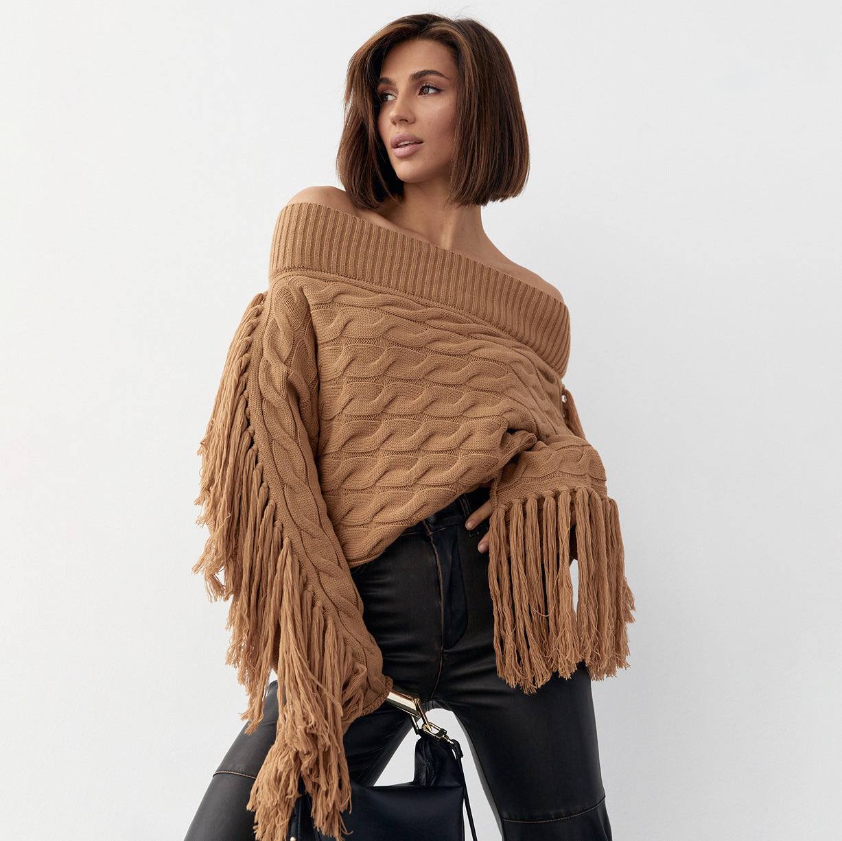 Pure Color Elegant Woolen Sweater