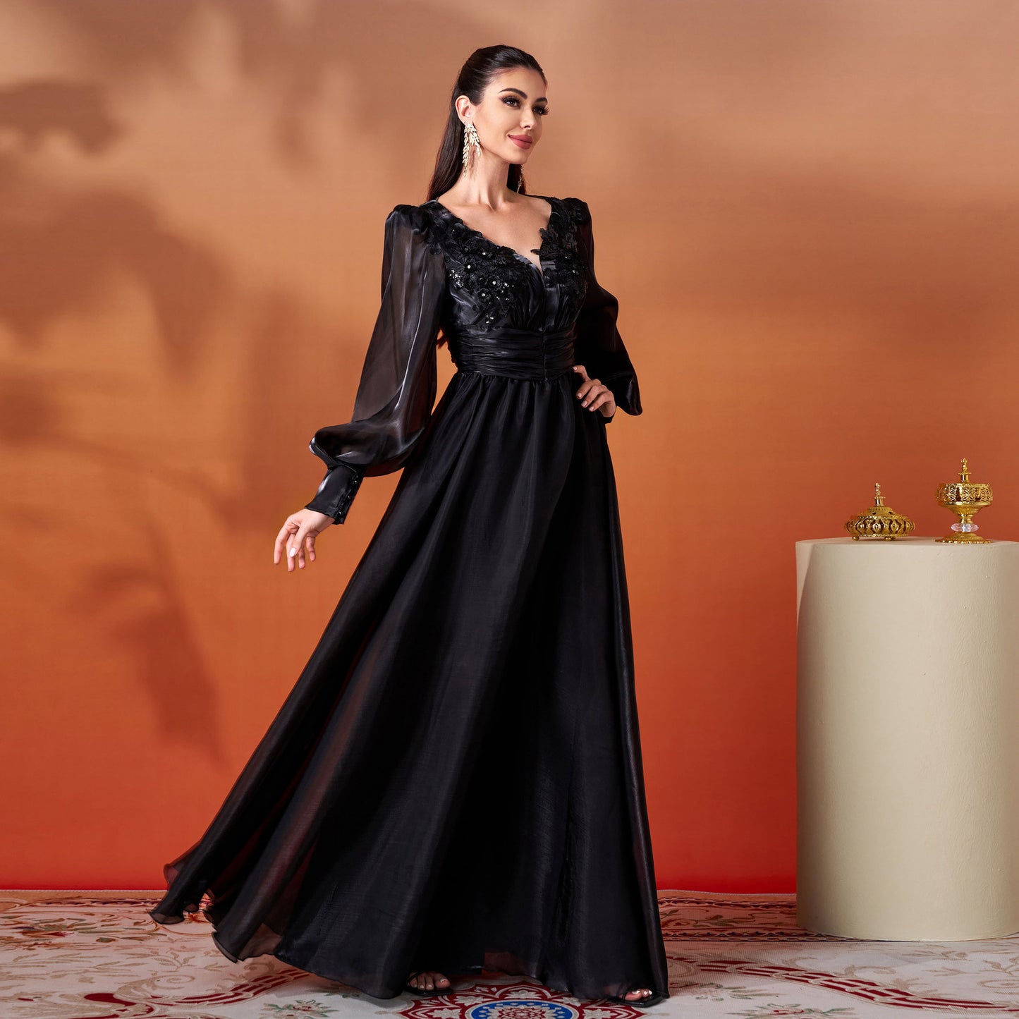Long Sleeve Elegant Lace Dress