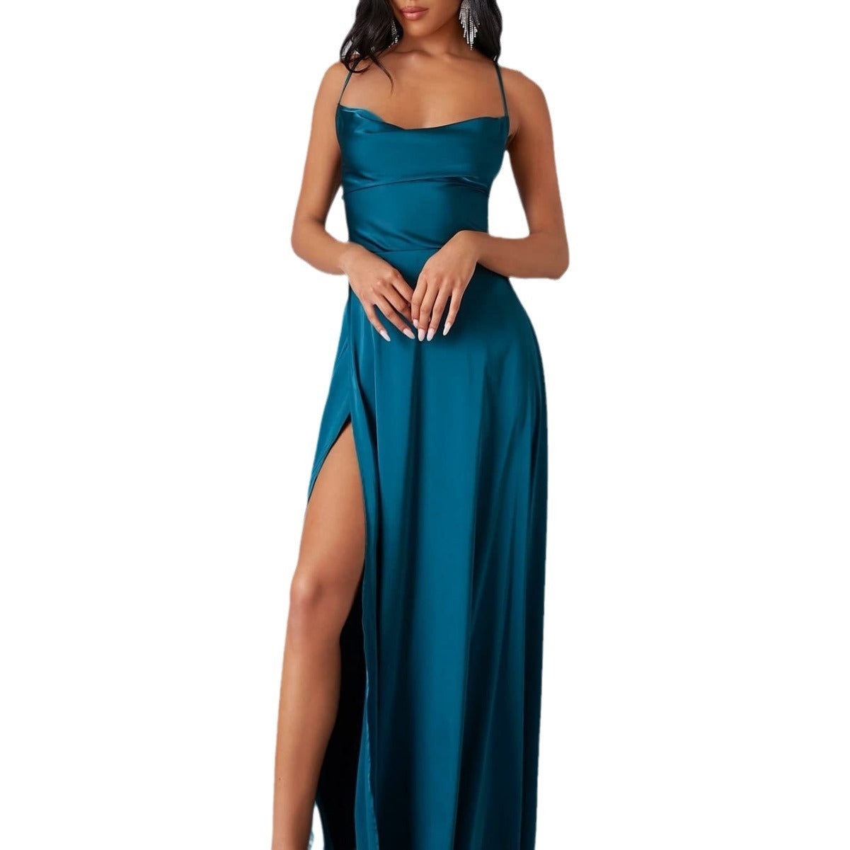 Slim Fit Backless Waist-tight Dress
