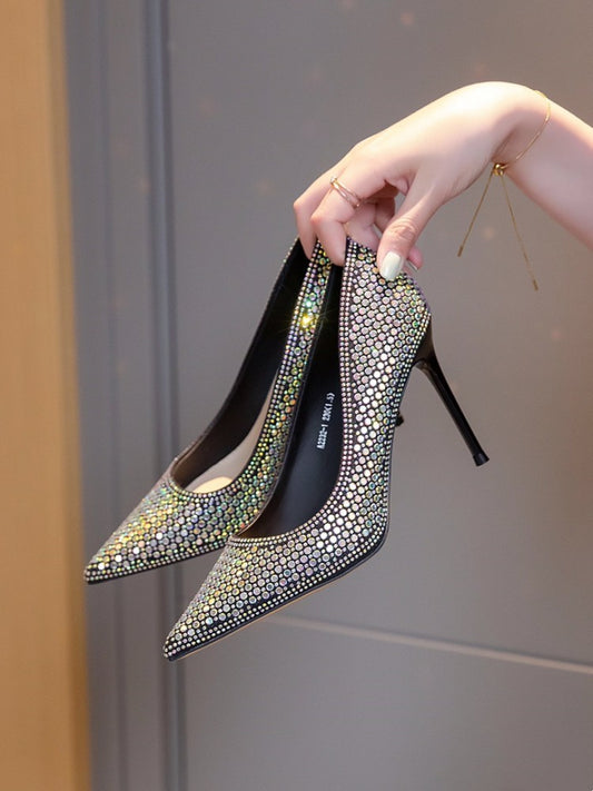 Full Diamond Dress High Heels