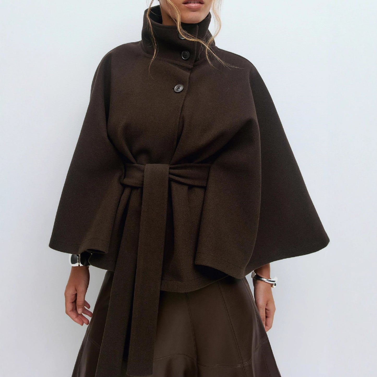 Stand-collar Trench Coat