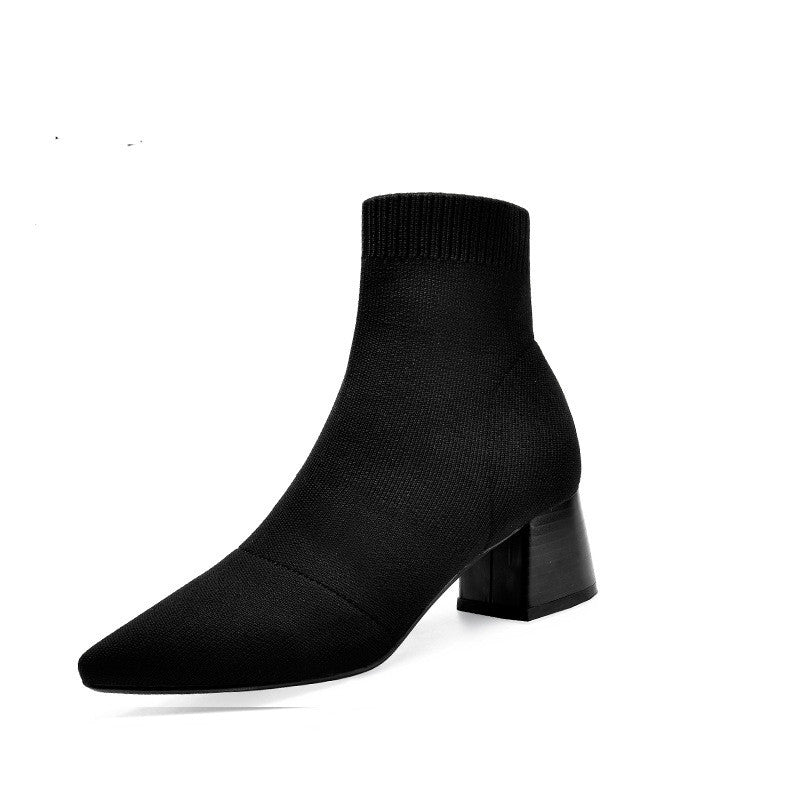 Winter Socks Boots High Heel