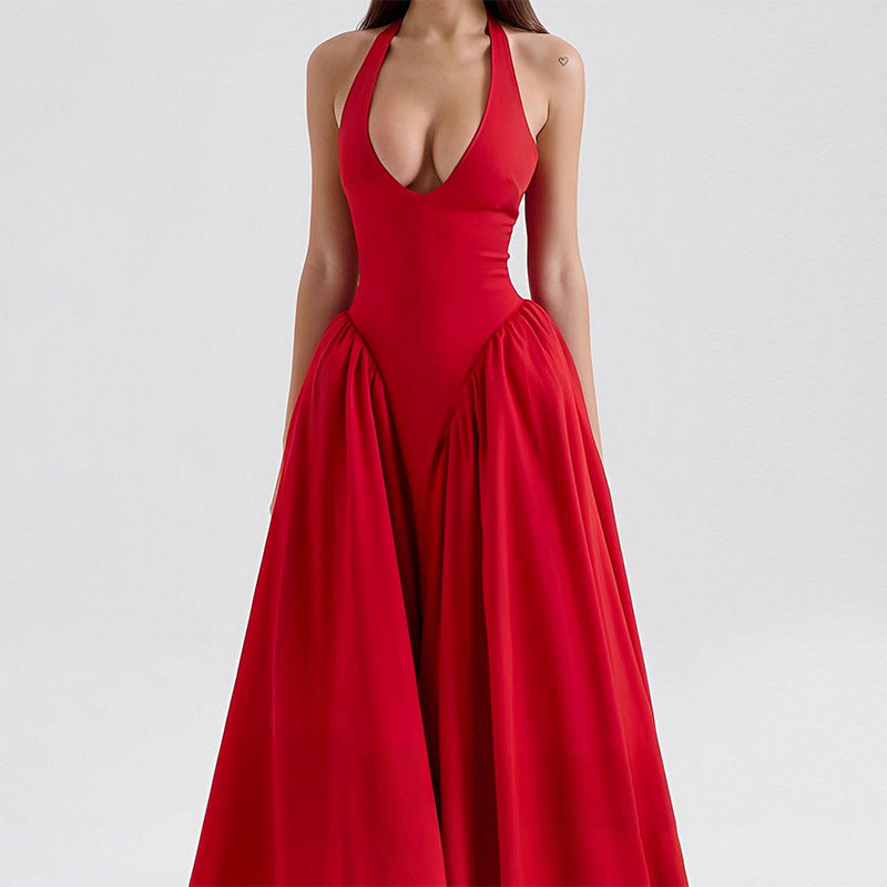 V-neck Elegant Dress