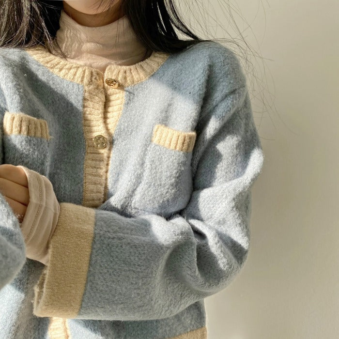 Retro Elegant Round Neck Sweater
