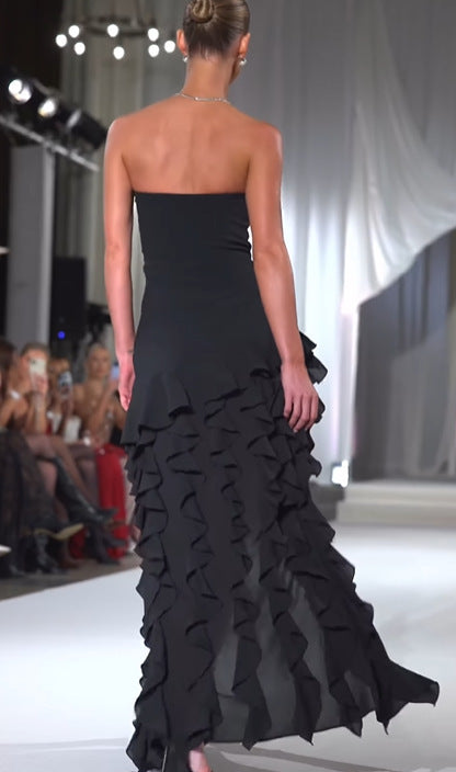 Split Stringy Dress