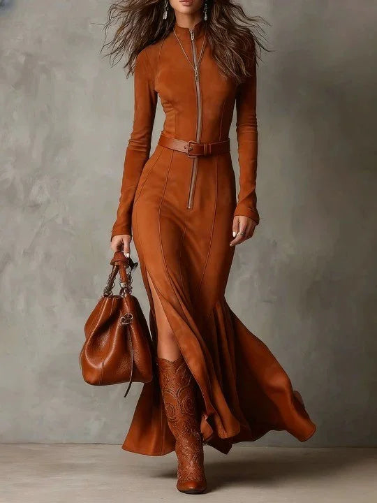 Fashionable New Elegant Zipper Dress - M Chic Boutique
