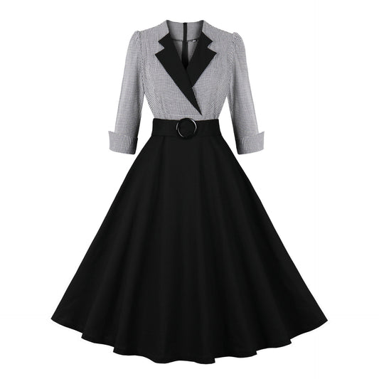 Retro Large Swing Dress