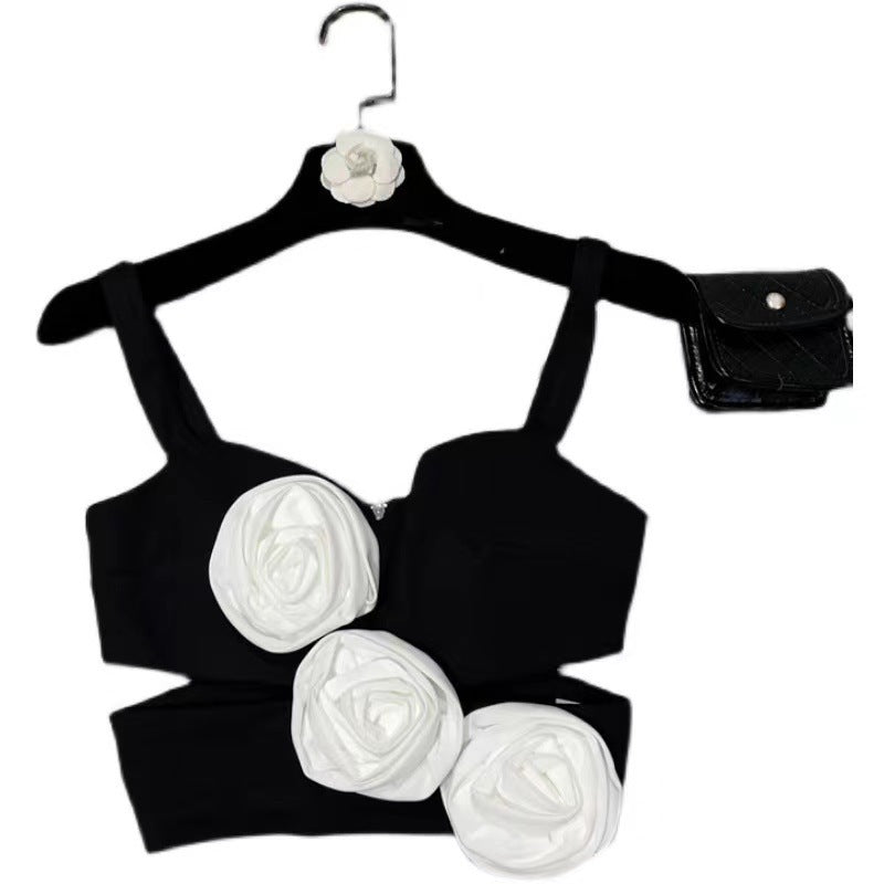 Rose Slimming Midriff Top