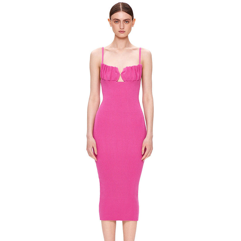Sleeveless Slim Fit Elegant Backless Dress