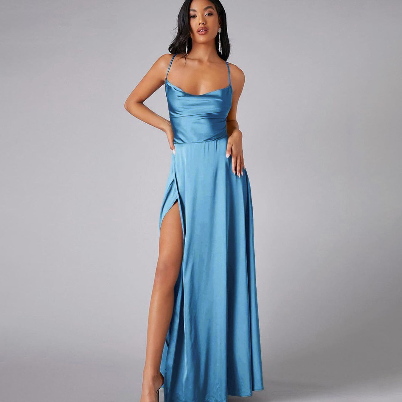 Slim Fit Backless Waist-tight Dress