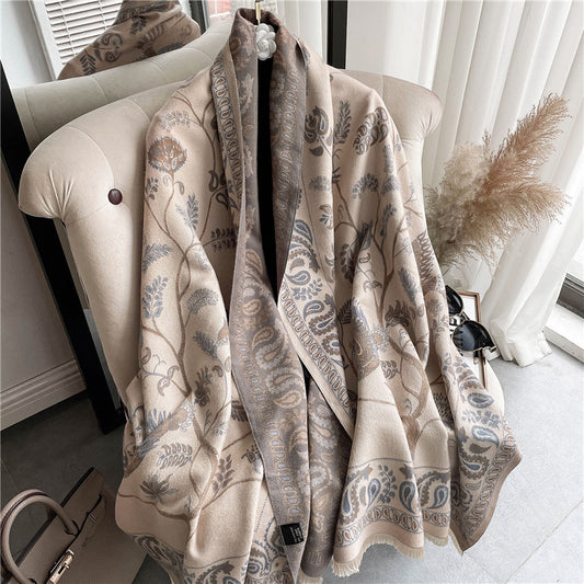Retro Style Blue Bird Scarf