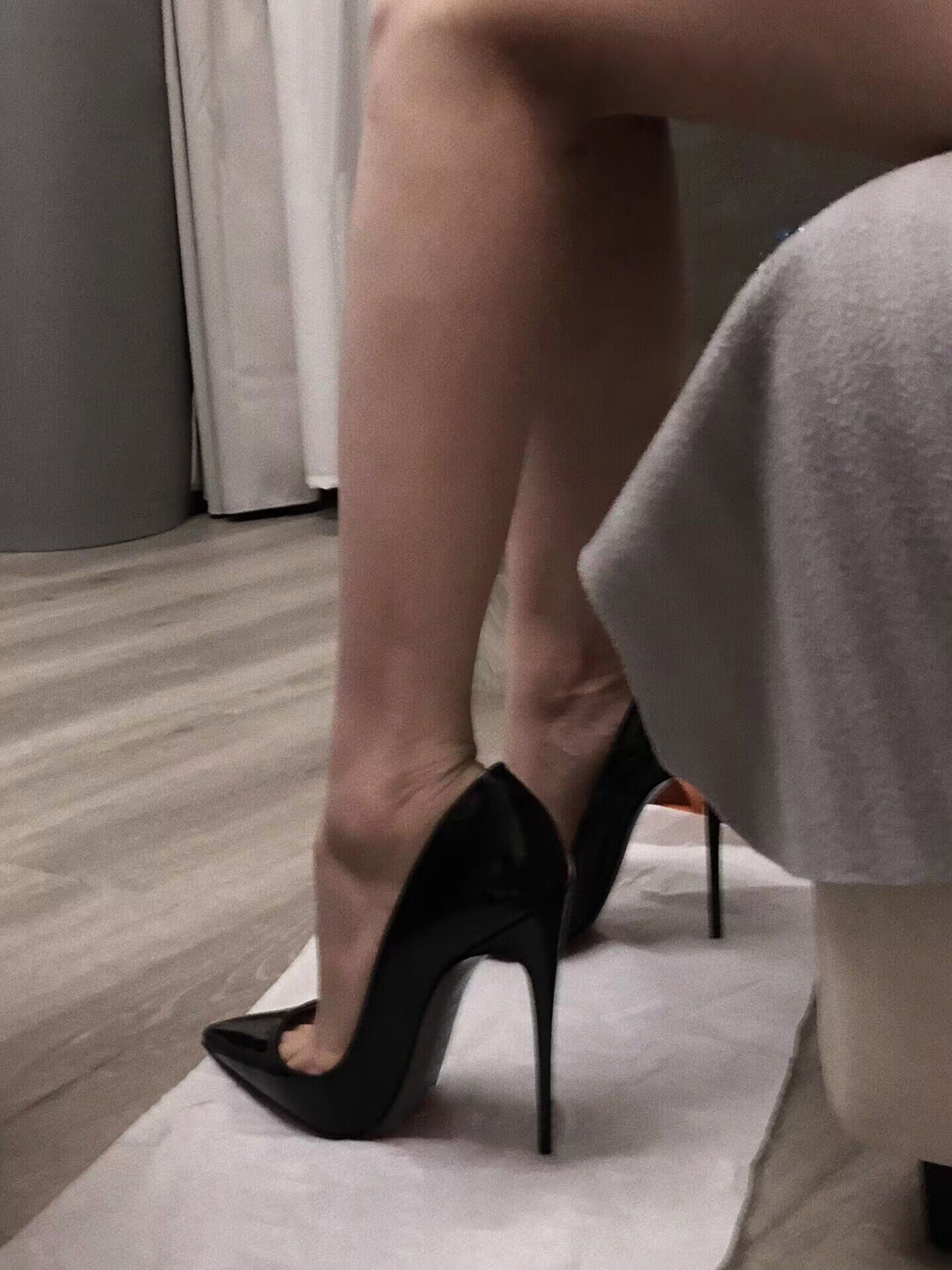 Solid Black Stilettos