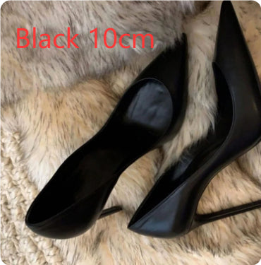 Solid Black Stilettos