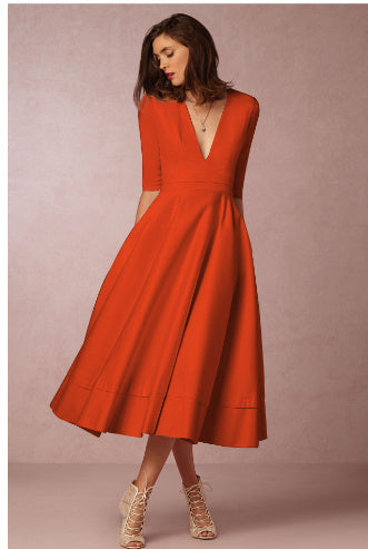 V-neck Dress