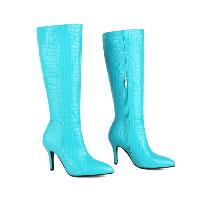 European Pointed High Boots