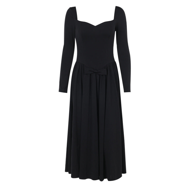 Fashion Elegant Square Collar Dress