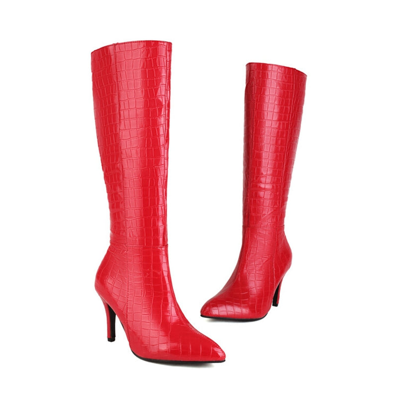 European Pointed High Boots