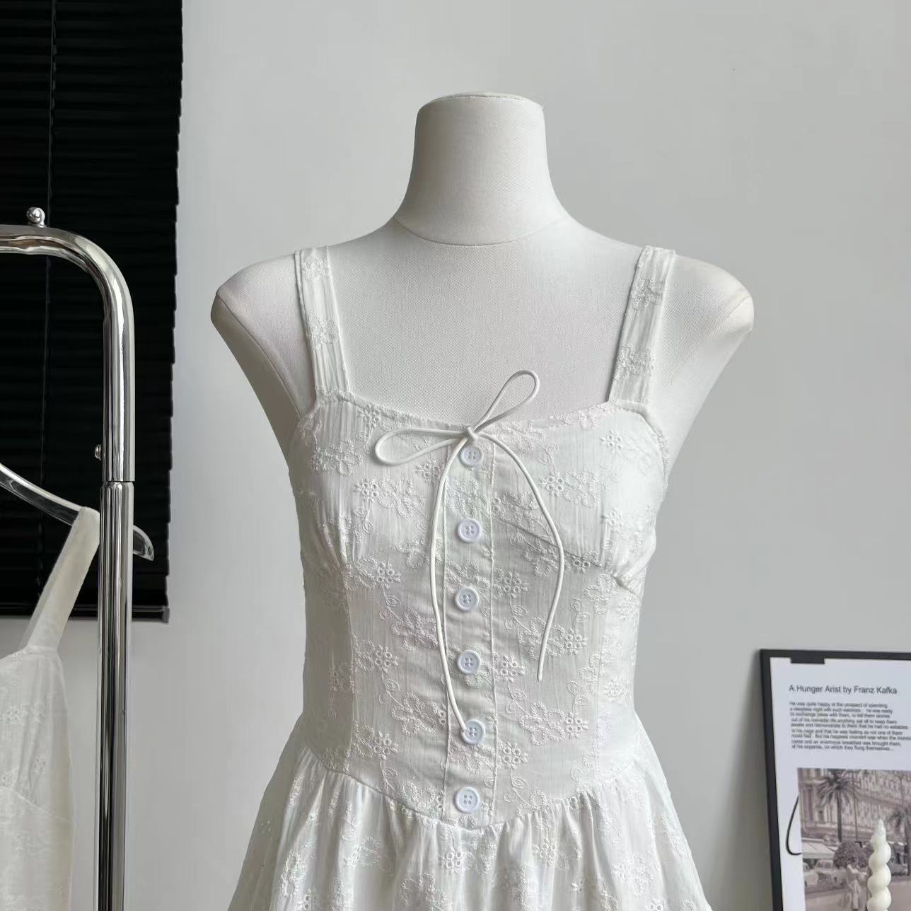 White Ballet Style Suspender Dress
