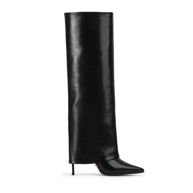 Stiletto Heel Pointed High Leg Boot