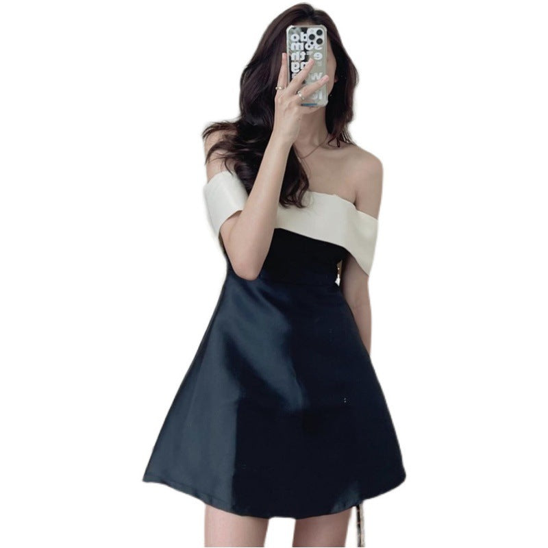 Personality French Style Bow Dress Women
