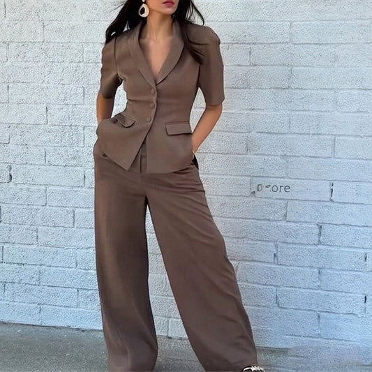 Top And Trousers Suit