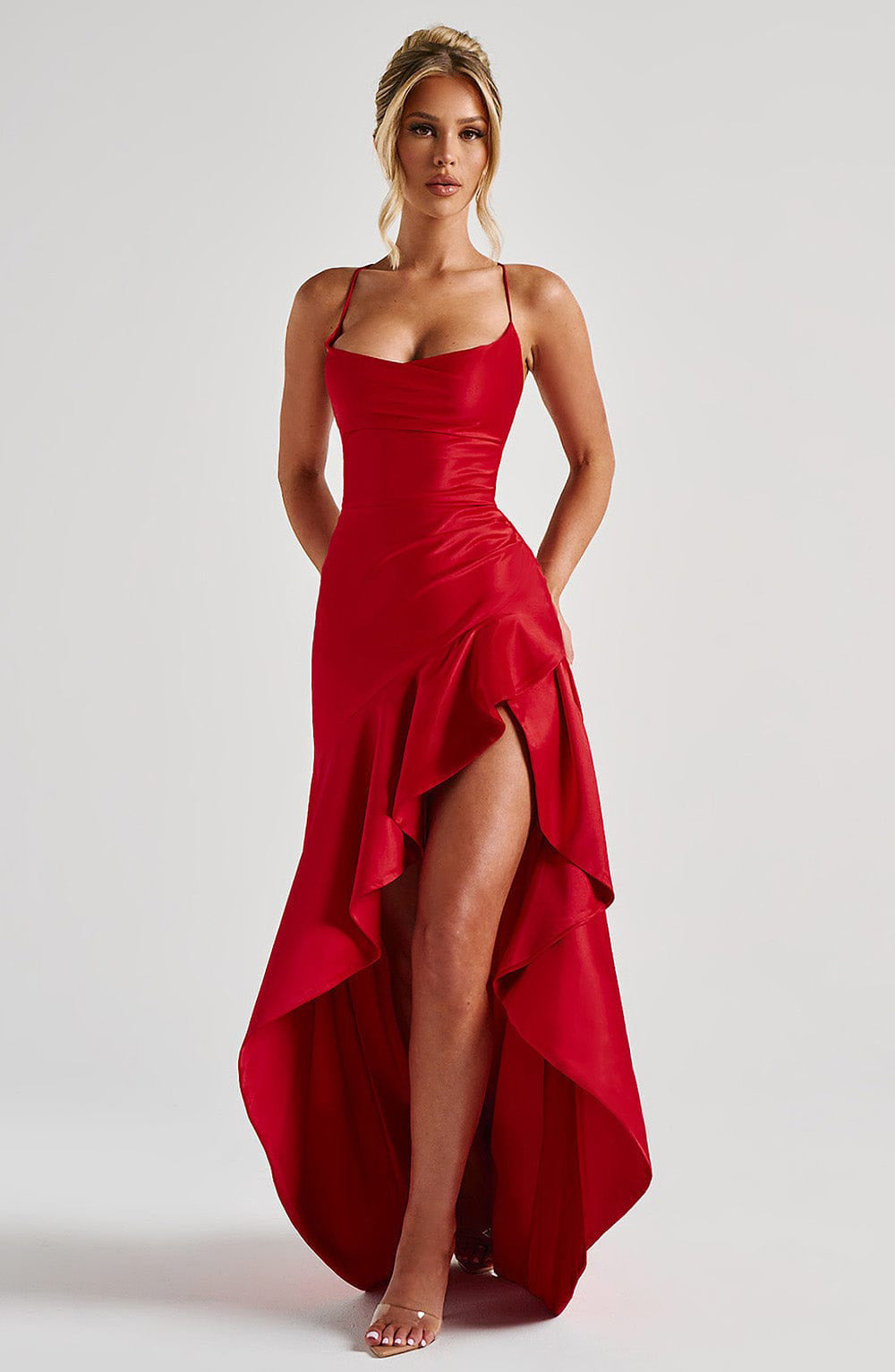 Ruffles Irregular Dress
