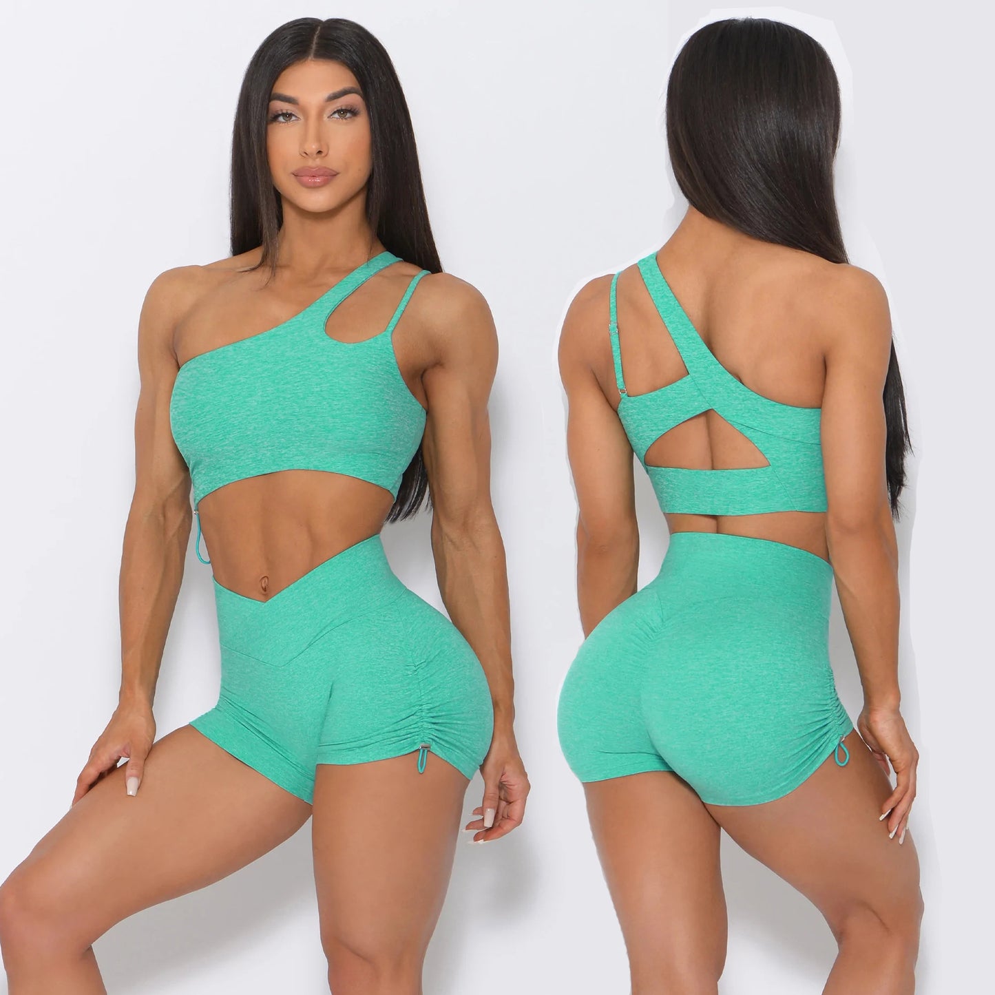 M Chic Boutique gym fitness activewear suit featuring a fitted top and matching leggings for workout comfort and style.