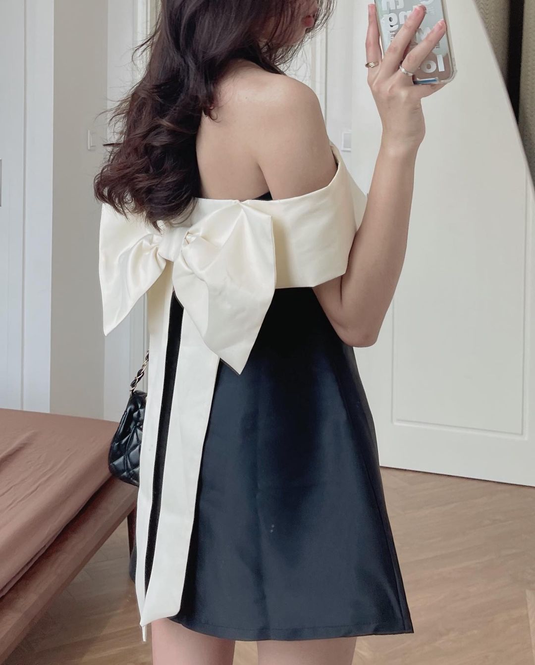 Personality French Style Bow Dress Women