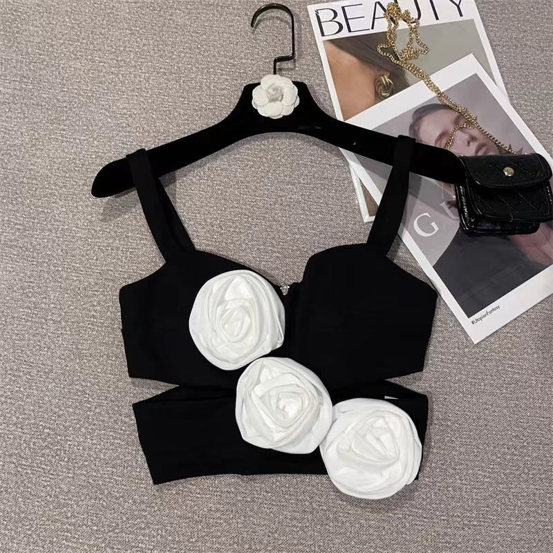 Rose Slimming Midriff Top