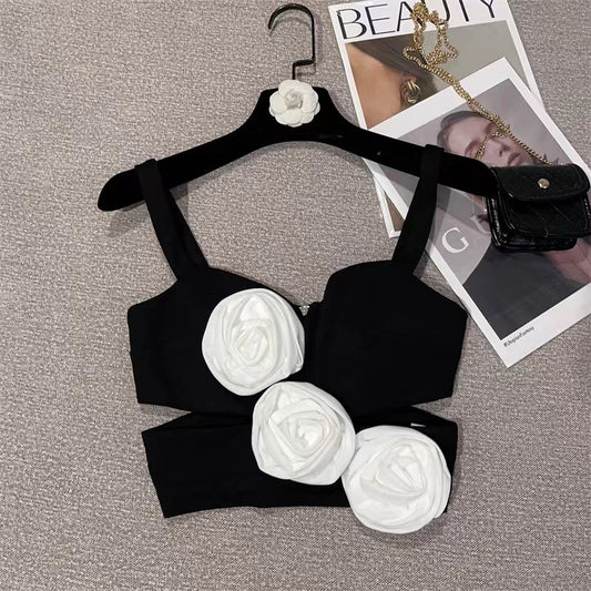 Rose Slimming Midriff Top