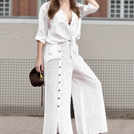 Pure Color European Slimming two piece Set