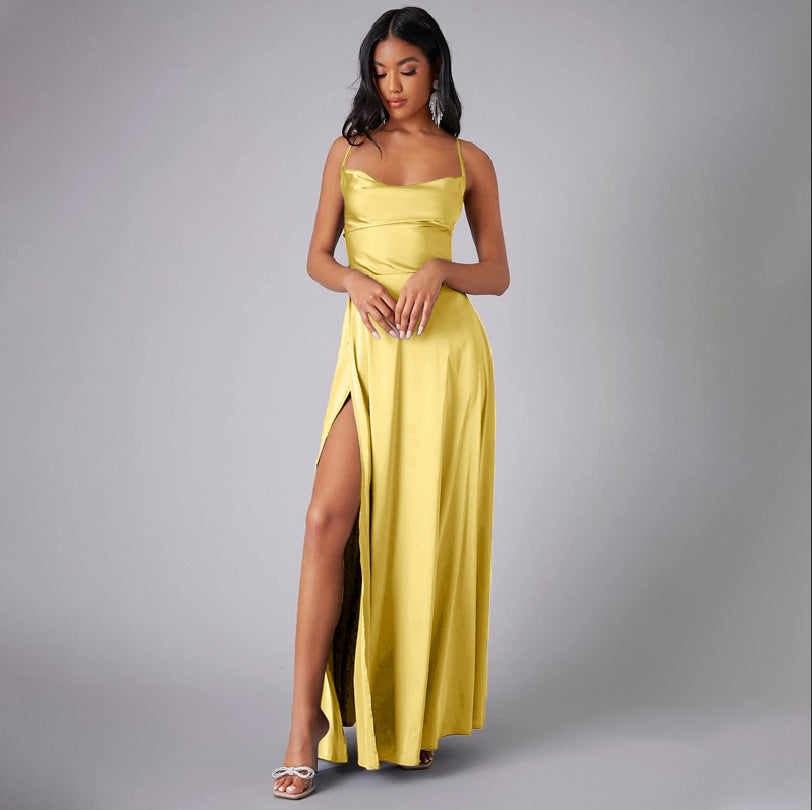 Slim Fit Backless Waist-tight Dress