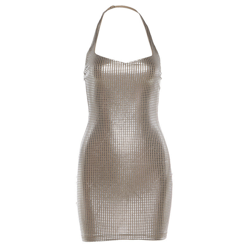 Halter-neck Sparkle Dress - M Chic Boutique