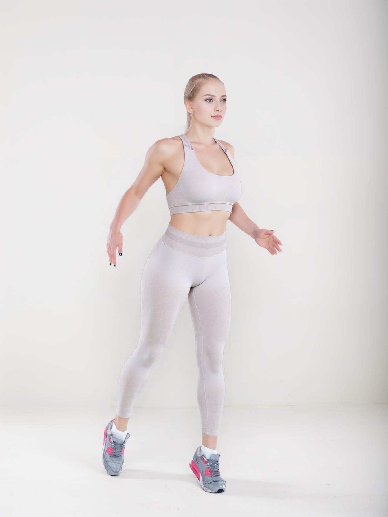 Solid-colored yoga and gym pants from M Chic Boutique, featuring a comfortable fit and stretchy activewear fabric.