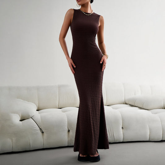 Women's Elegant Slim Vest Knitted Dress