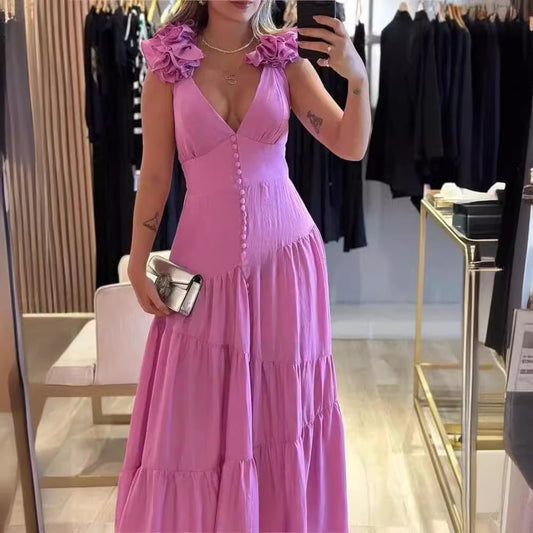 European Style Flower Dress