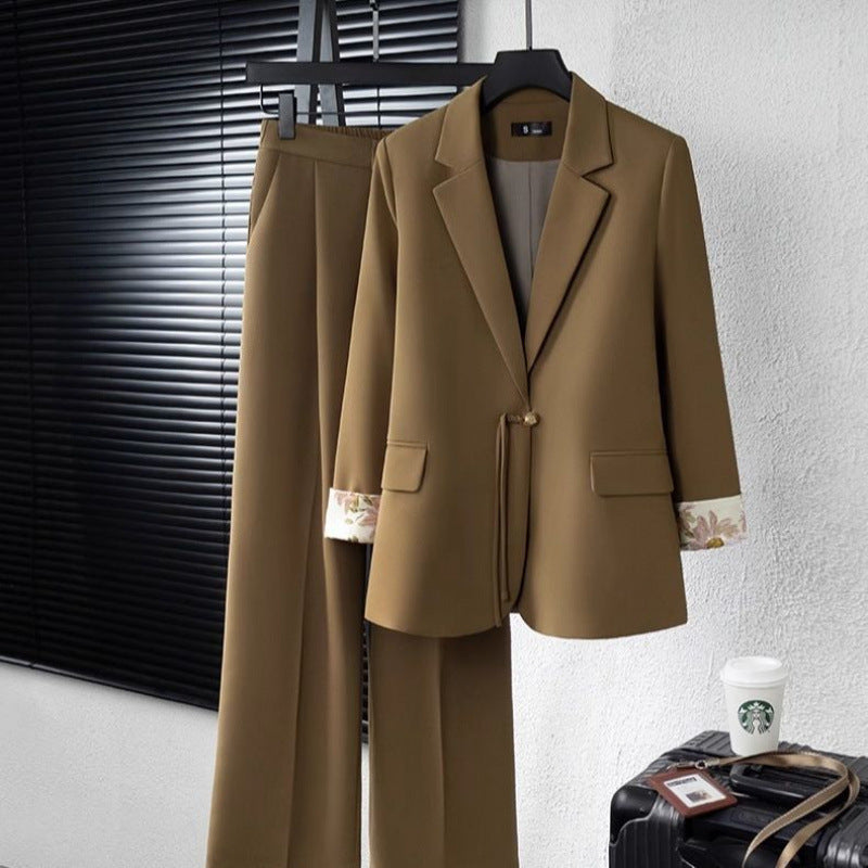 High Waist Trousers Two-piece Suit